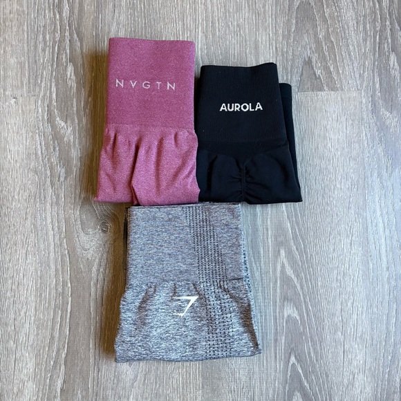 Gymshark Pants - NVGTN, Gymshark & Aroula Gymwear Bundle